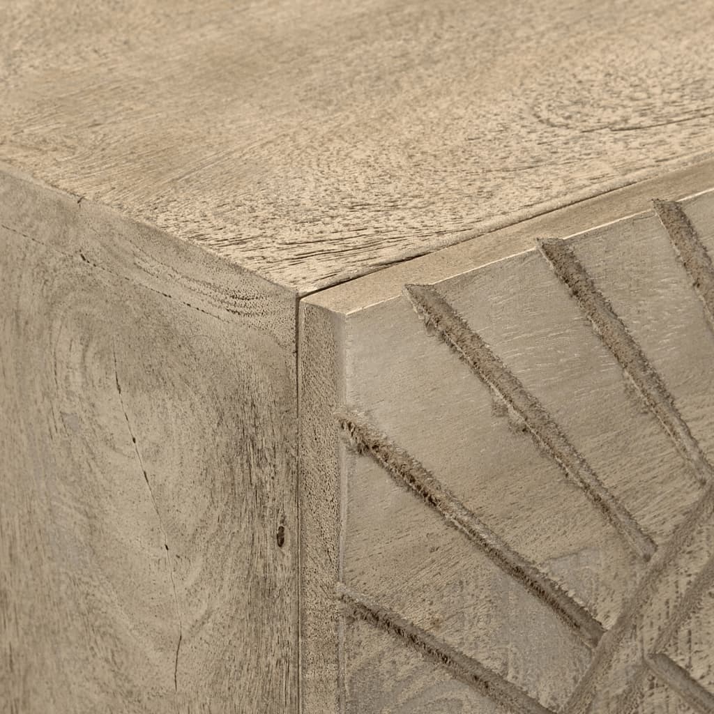 Kommode 55x30x76 cm heltre mango og jern