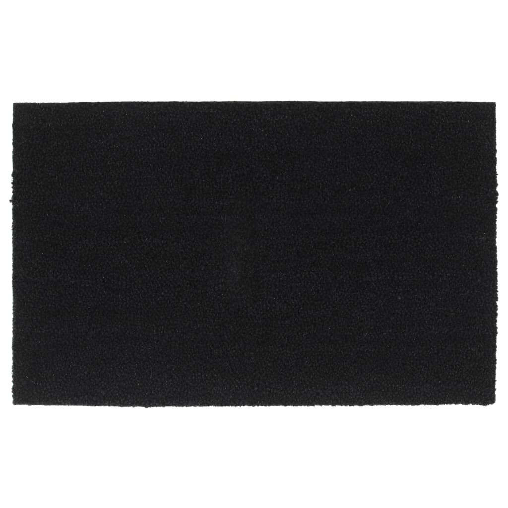 Dørmatte svart 50x80 cm tuftet kokosfiber