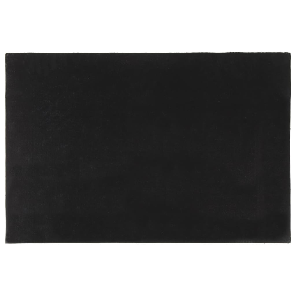 Dørmatte svart 60x90 cm tuftet kokosfiber