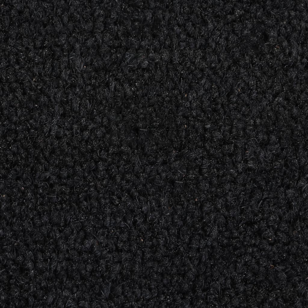 Dørmatte svart 60x90 cm tuftet kokosfiber