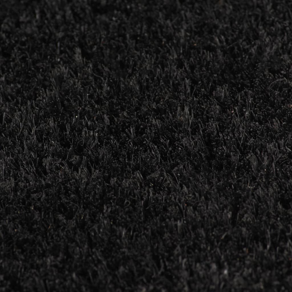 Dørmatte svart 80x100 cm tuftet kokosfiber