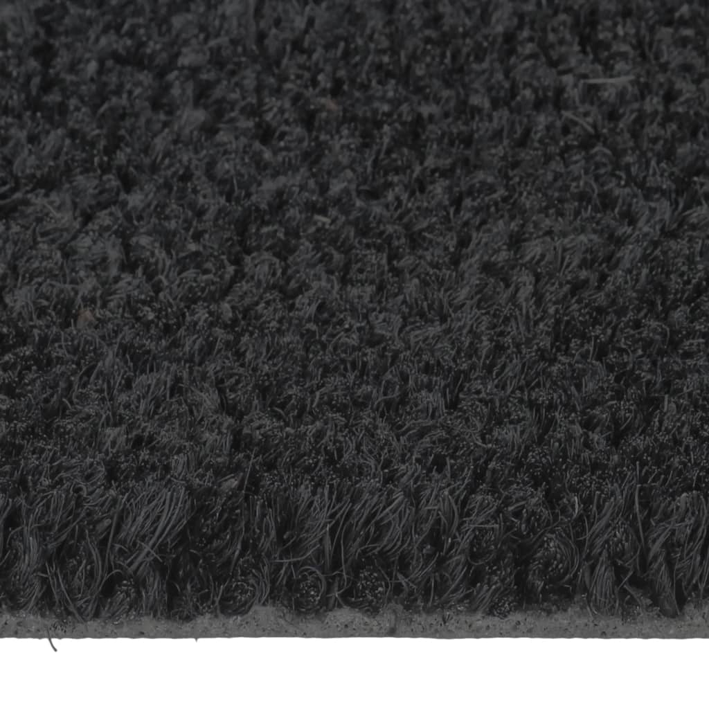 Dørmatte svart 90x150 cm tuftet kokosfiber