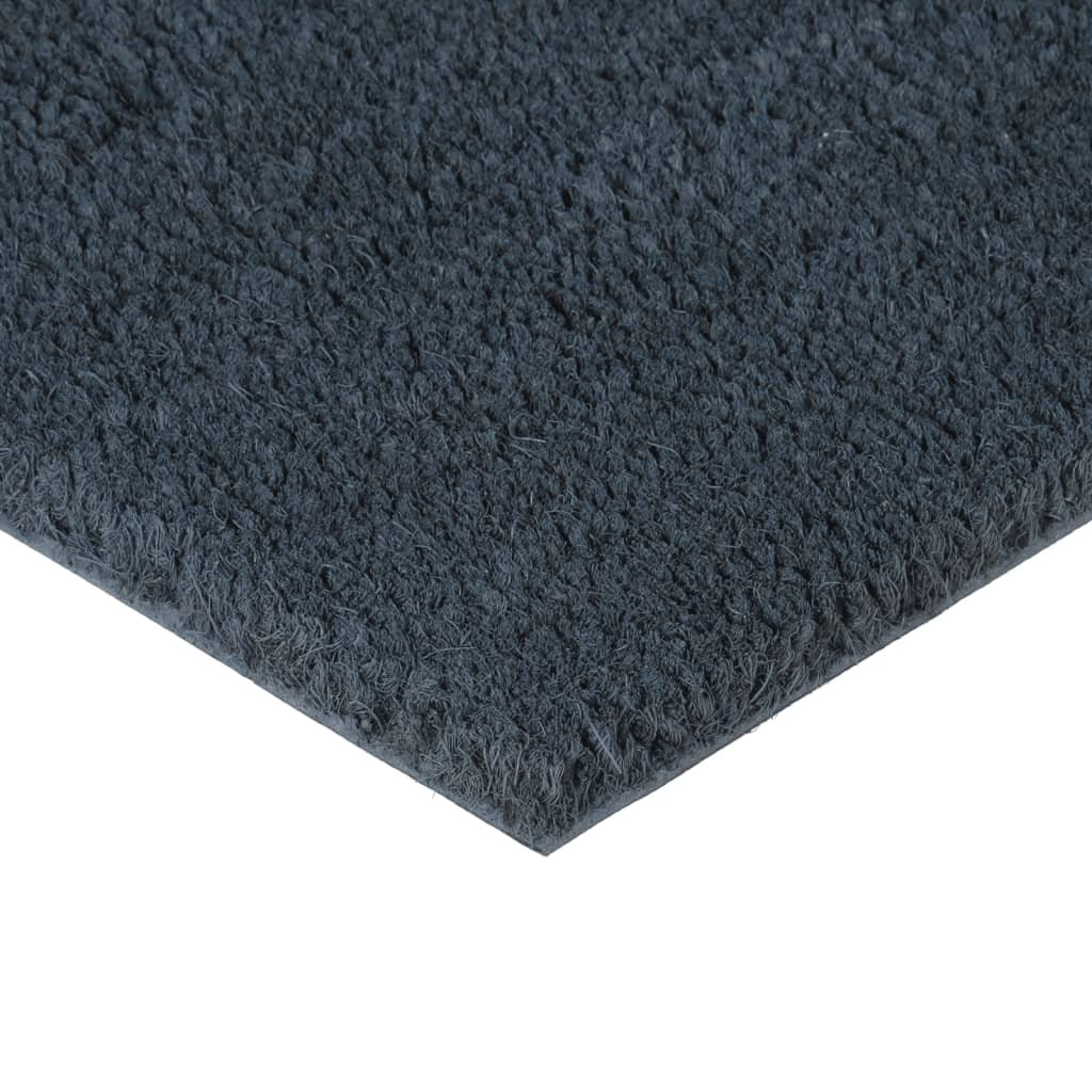 Dørmatte mørkegrå 40x60 cm tuftet kokosfiber