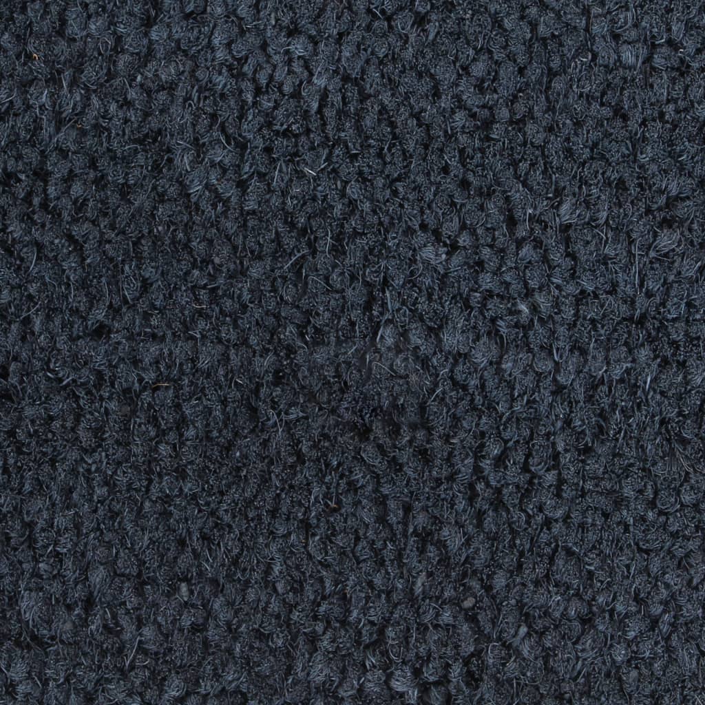 Dørmatter 2 stk mørkegrå 40x60 cm tuftet kokosfiber