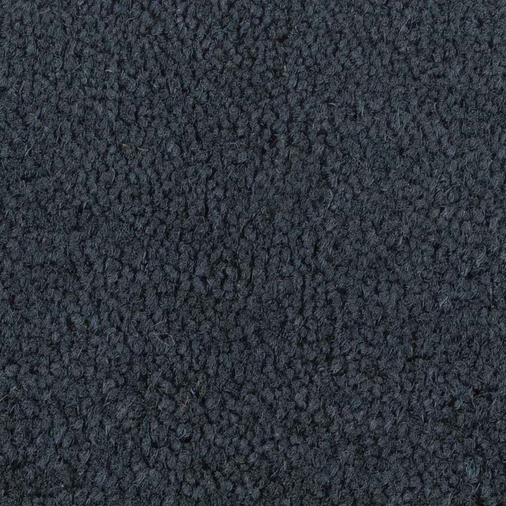 Dørmatte mørkegrå halvrund 40x60 cm tuftet kokosfiber
