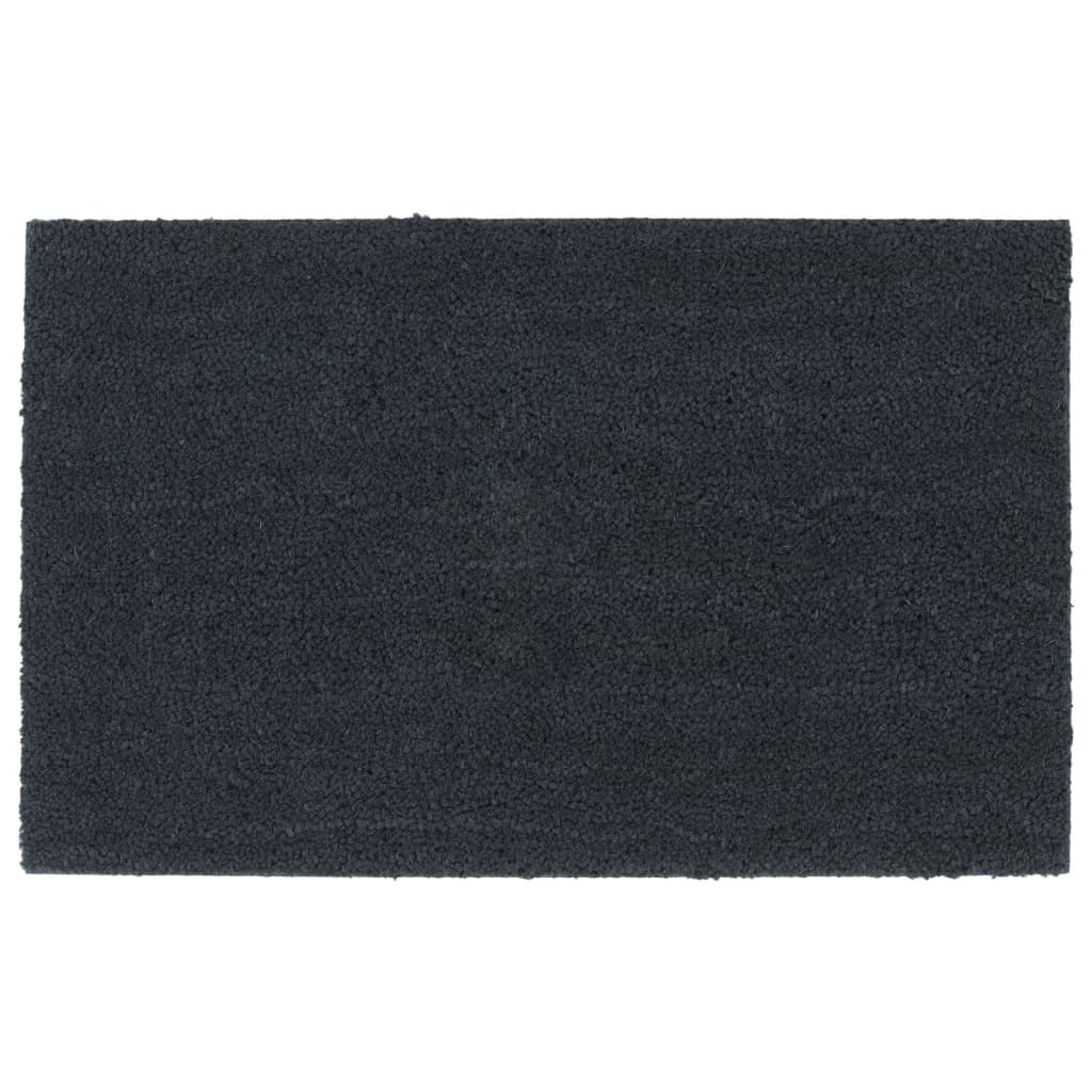 Dørmatte mørkegrå 50x80 cm tuftet kokosfiber