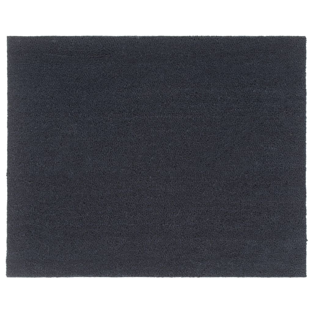 Dørmatte mørkegrå 80x100 cm tuftet kokosfiber
