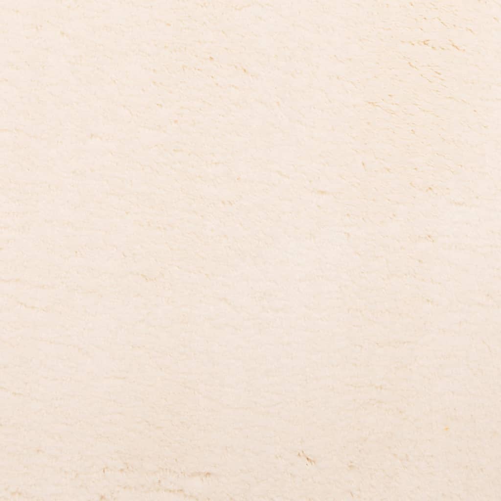 Teppe HUARTE kort luv mykt og vaskbart beige 120x170 cm