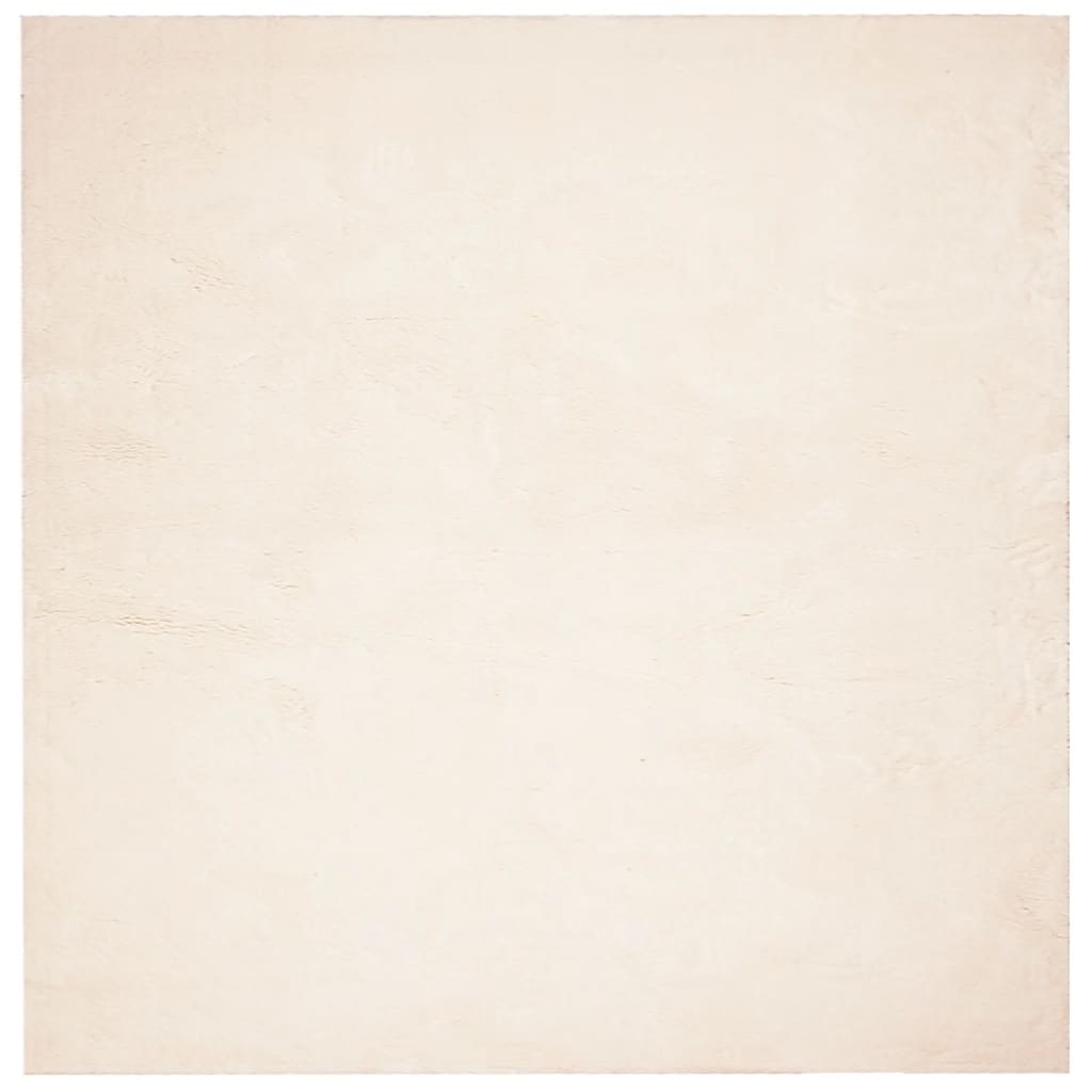 Teppe HUARTE kort luv mykt og vaskbart beige 240x240 cm