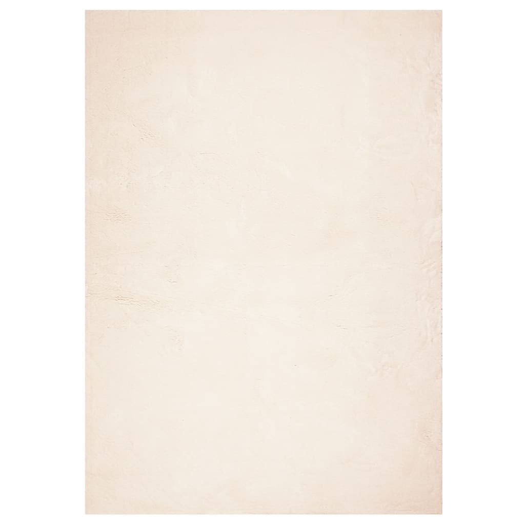 Teppe HUARTE kort luv mykt og vaskbart beige 240x340 cm