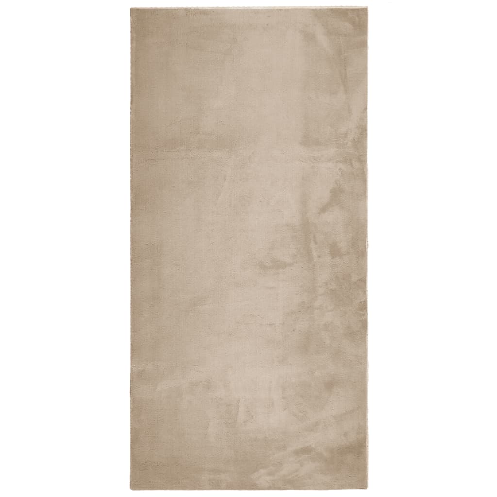 Teppe HUARTE kort luv mykt og vaskbart sand 100x200 cm