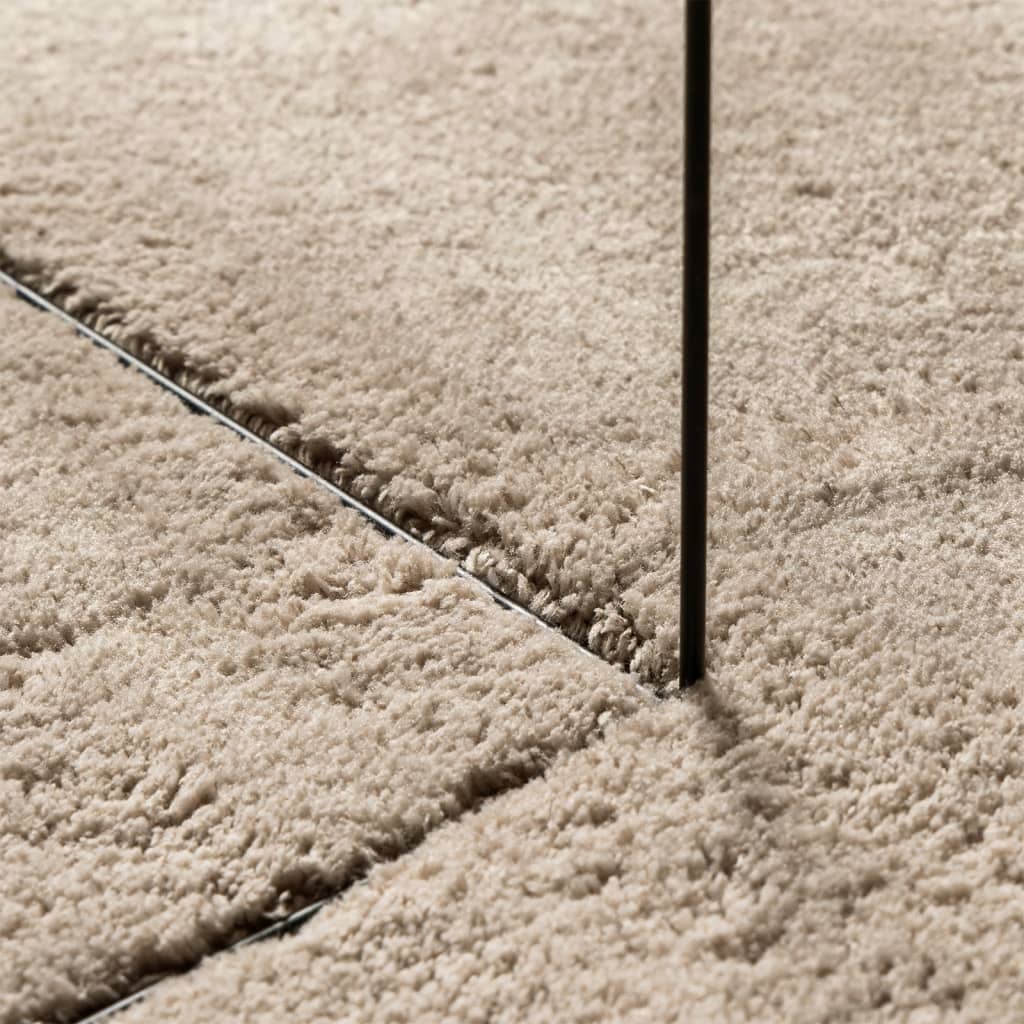 Teppe HUARTE kort luv mykt og vaskbart sand 100x200 cm