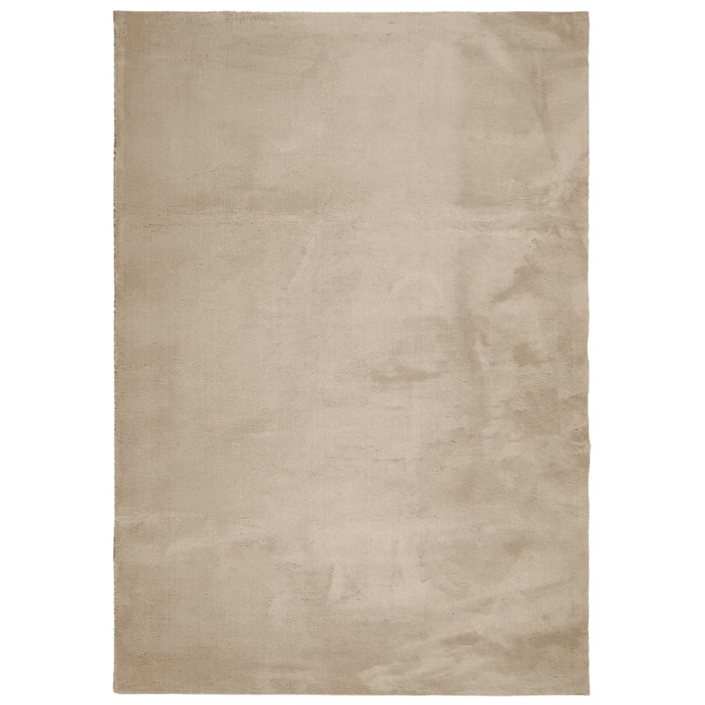 Teppe HUARTE kort luv mykt og vaskbart sand 120x170 cm
