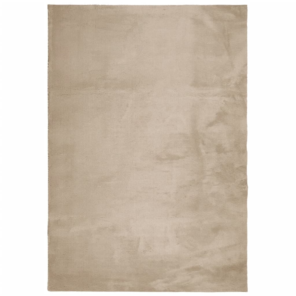 Teppe HUARTE kort luv mykt og vaskbart sand 140x200 cm