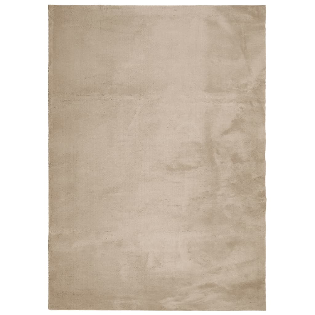 Teppe HUARTE kort luv mykt og vaskbart sand 200x280 cm