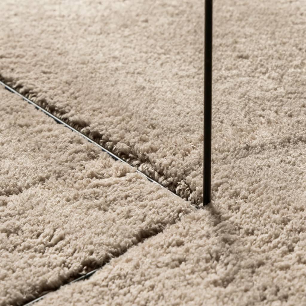Teppe HUARTE kort luv mykt og vaskbart sand 200x280 cm