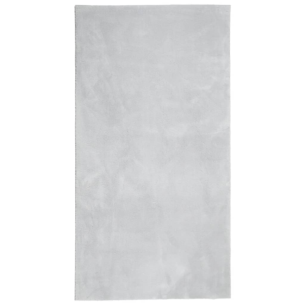 Teppe HUARTE kort luv mykt og vaskbart grå 80x150 cm