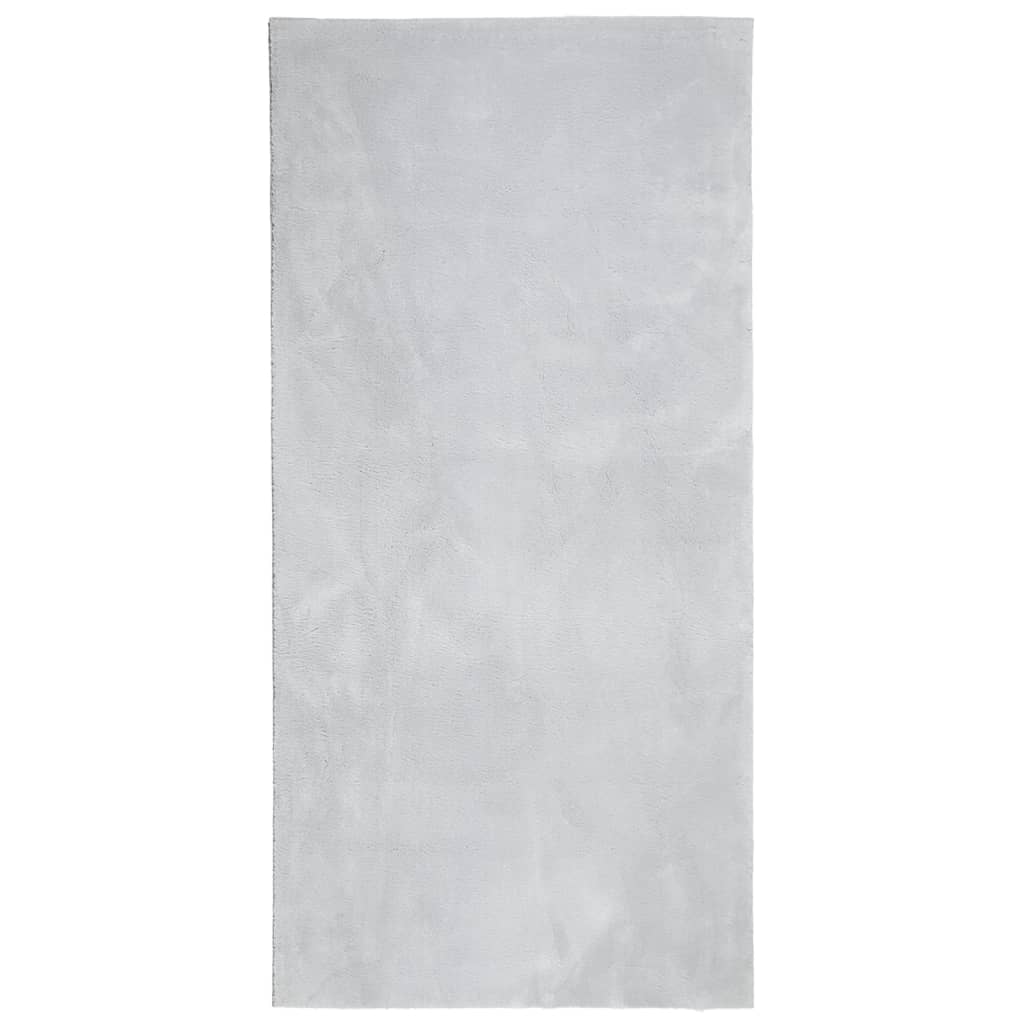 Teppe HUARTE kort luv mykt og vaskbart grå 100x200 cm