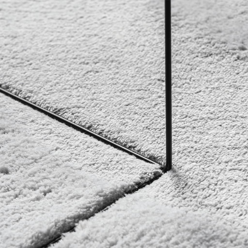 Teppe HUARTE kort luv mykt og vaskbart grå Ø 120 cm