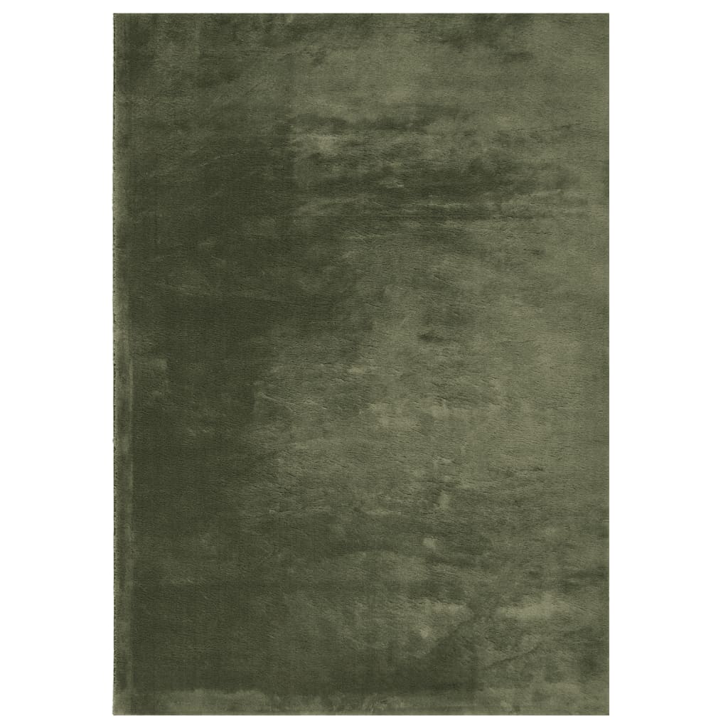 Teppe HUARTE kort luv mykt og vaskbart skogsgrønn 120x170 cm