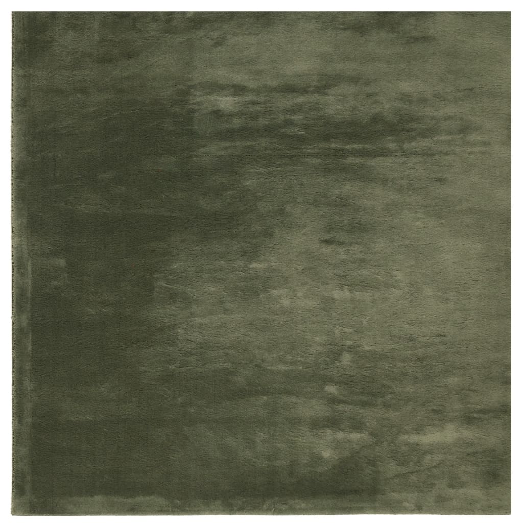 Teppe HUARTE kort luv mykt og vaskbart skogsgrønn 240x240 cm