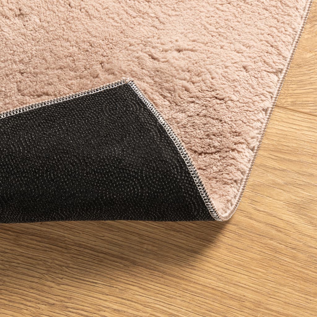 Teppe HUARTE kort luv mykt og vaskbart blush 200x280 cm