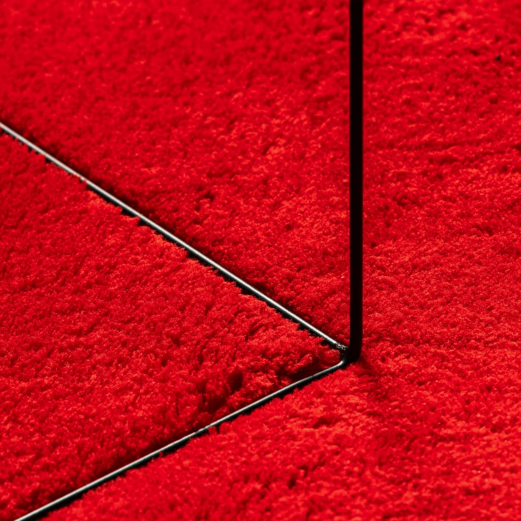 Teppe HUARTE kort luv mykt og vaskbart rød 160x230 cm