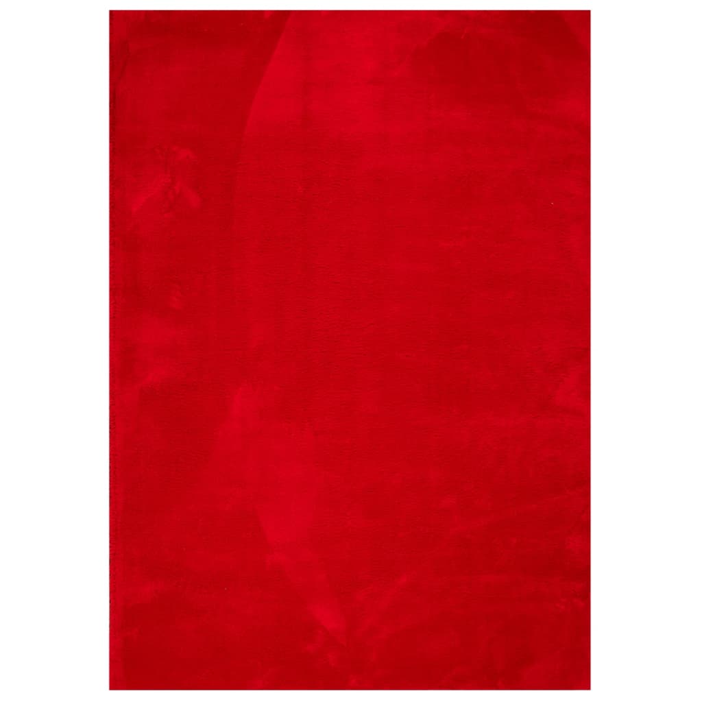 Teppe HUARTE kort luv mykt og vaskbart rød 200x280 cm