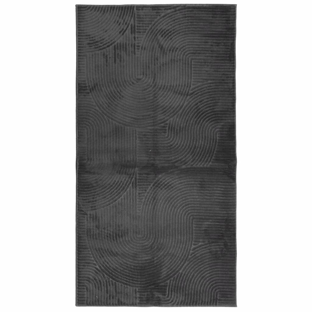 Rug IZA kort luv skandinavisk utseende antrasitt 80x150 cm