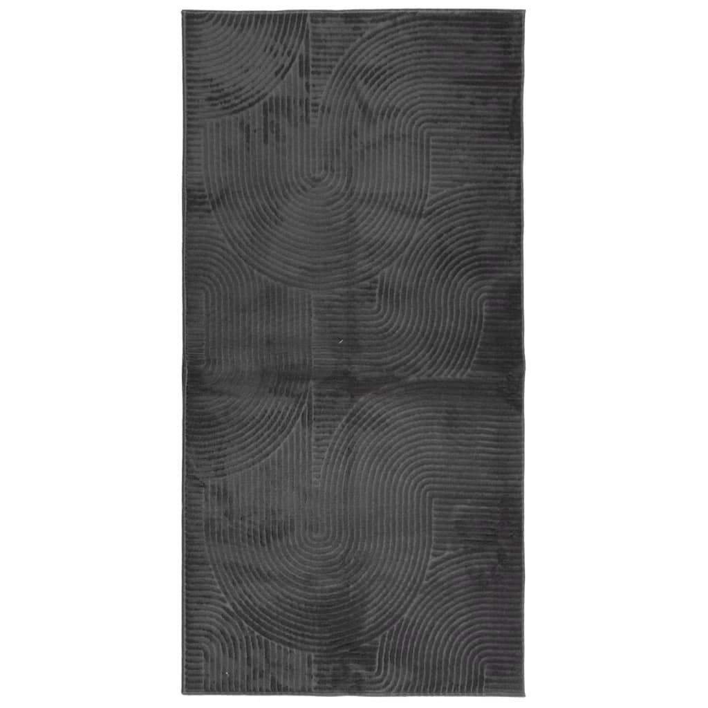 Rug IZA kort luv skandinavisk utseende antrasitt 100x200 cm