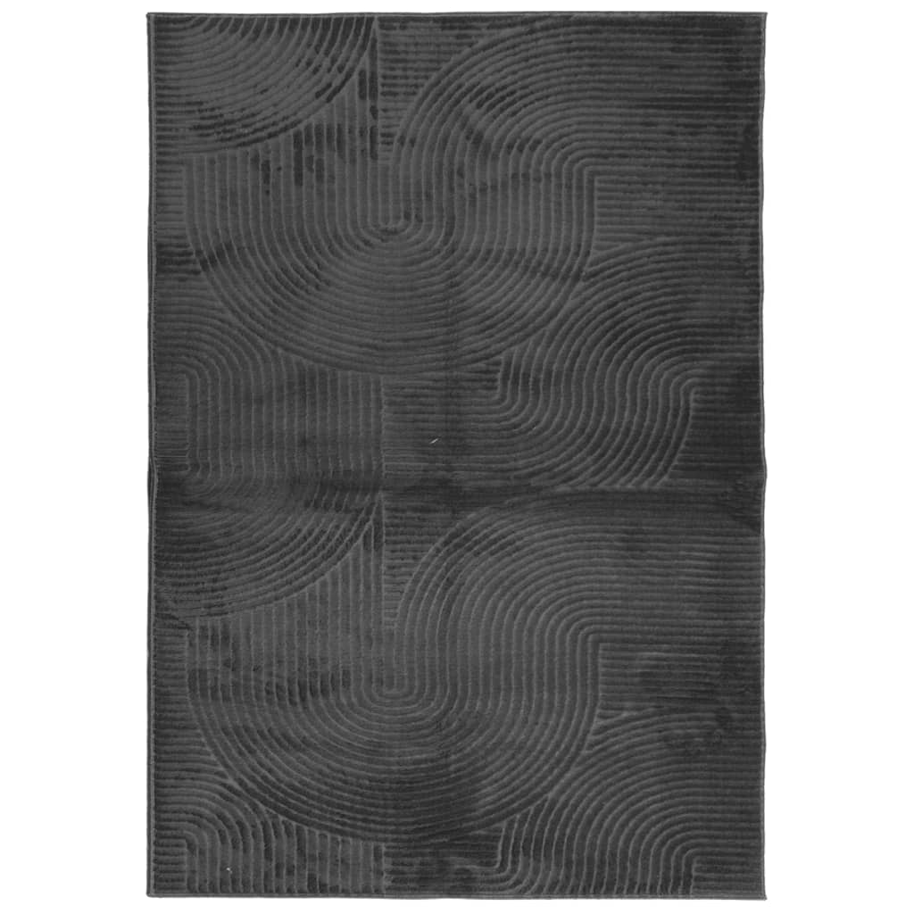 Rug IZA kort luv skandinavisk utseende antrasitt 120x170 cm