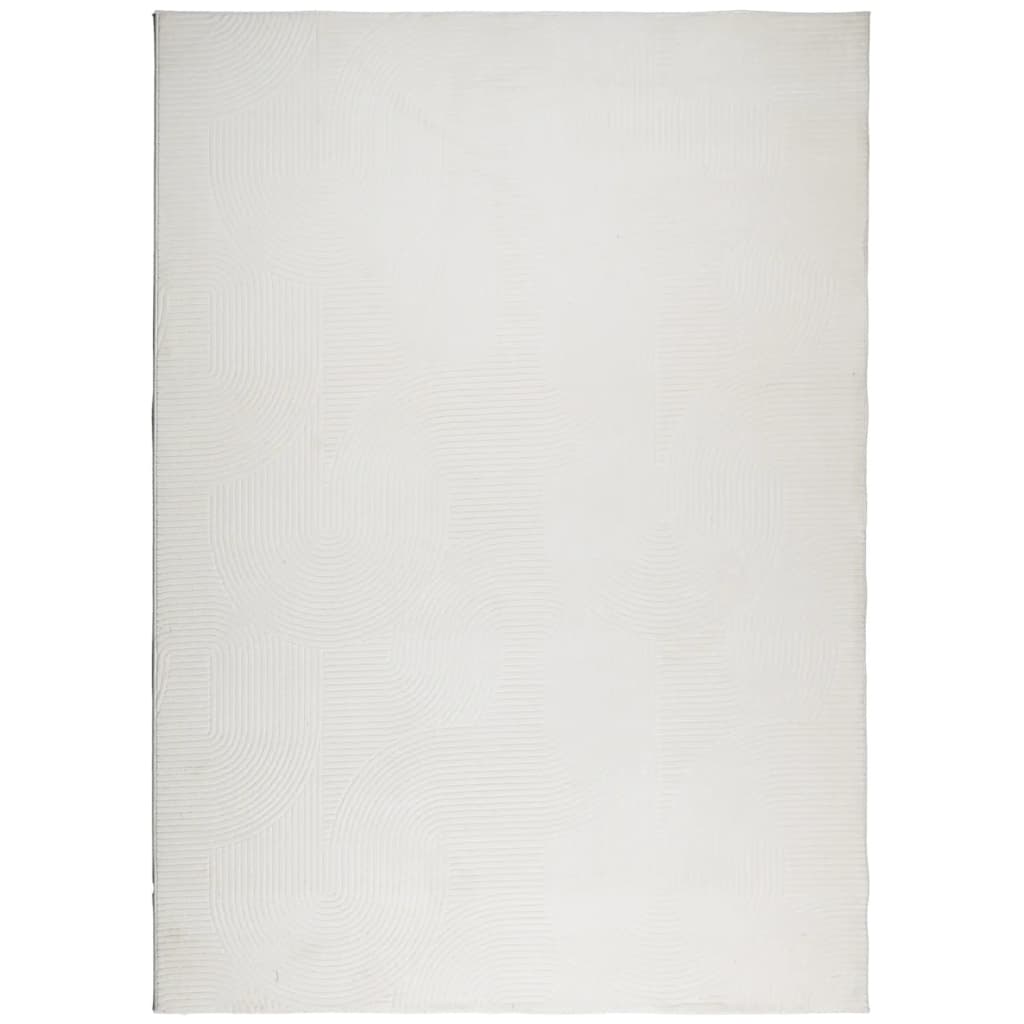 Rug IZA kort luv skandinavisk utseende krem 200x280 cm