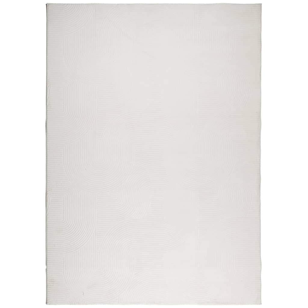 Rug IZA kort luv skandinavisk utseende krem 240x340 cm