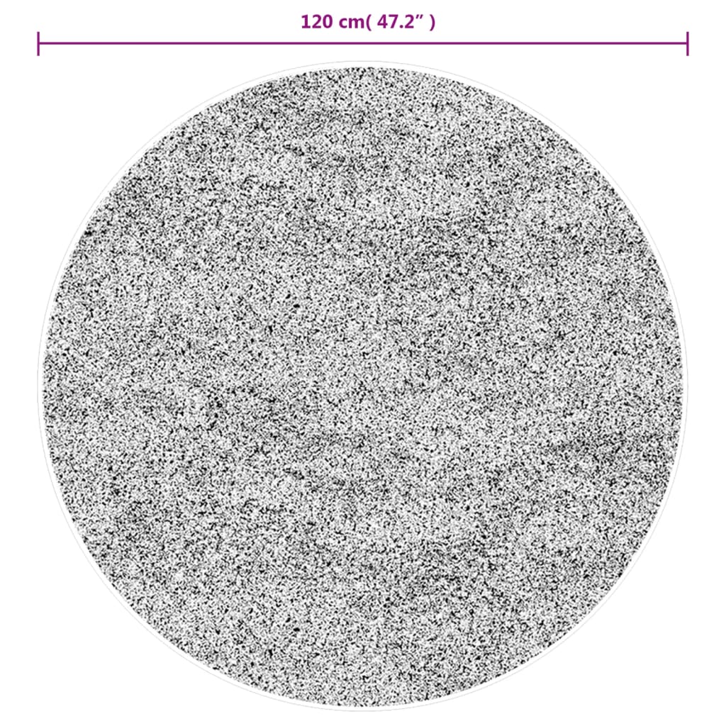 Rug IZA kort luv skandinavisk utseende krem Ø 120 cm