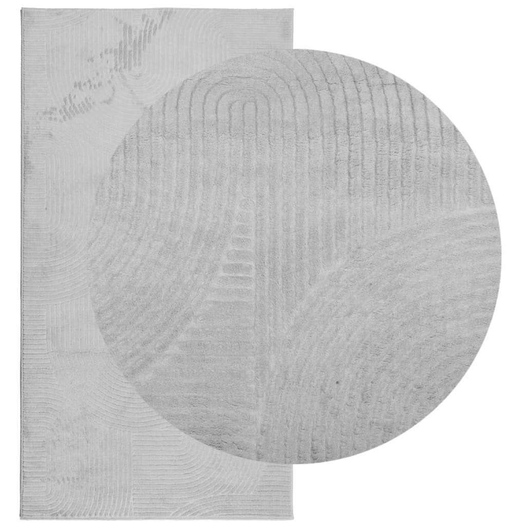 Rug IZA kort luv skandinavisk utseende grå 80x150 cm