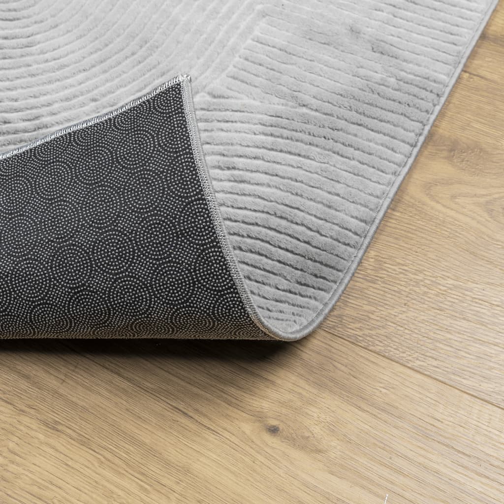 Rug IZA kort luv skandinavisk utseende grå 80x150 cm