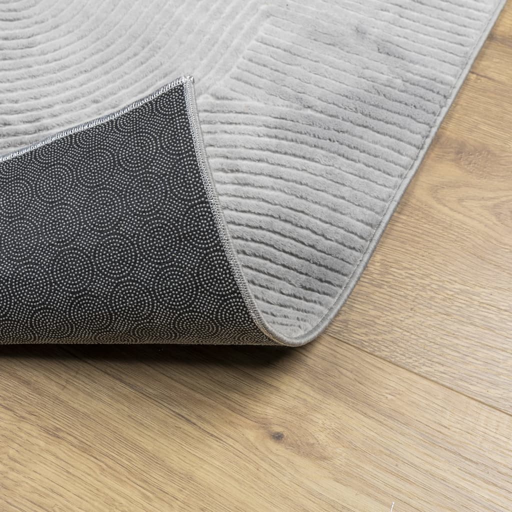 Rug IZA kort luv skandinavisk utseende grå 100x200 cm