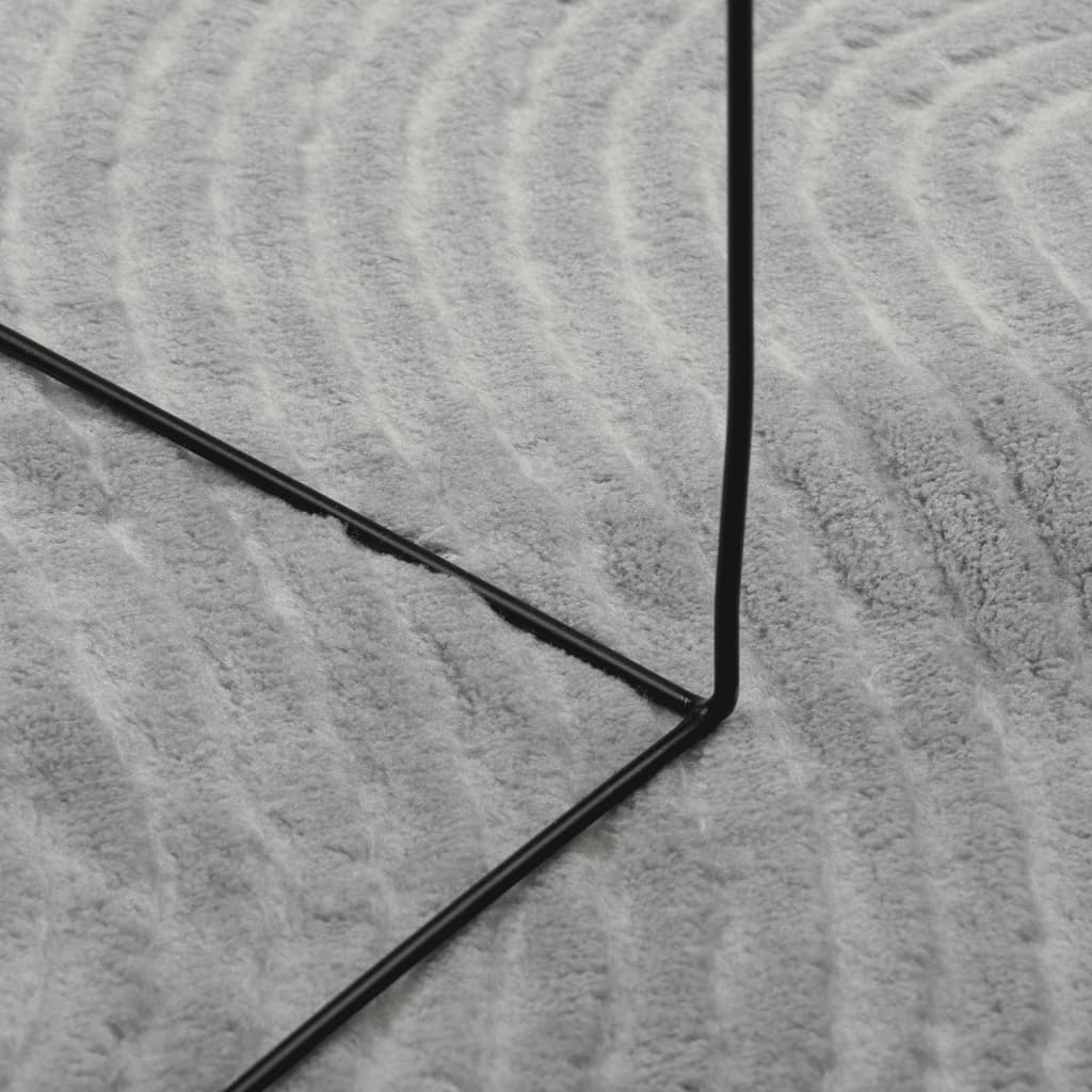 Rug IZA kort luv skandinavisk utseende grå 100x200 cm