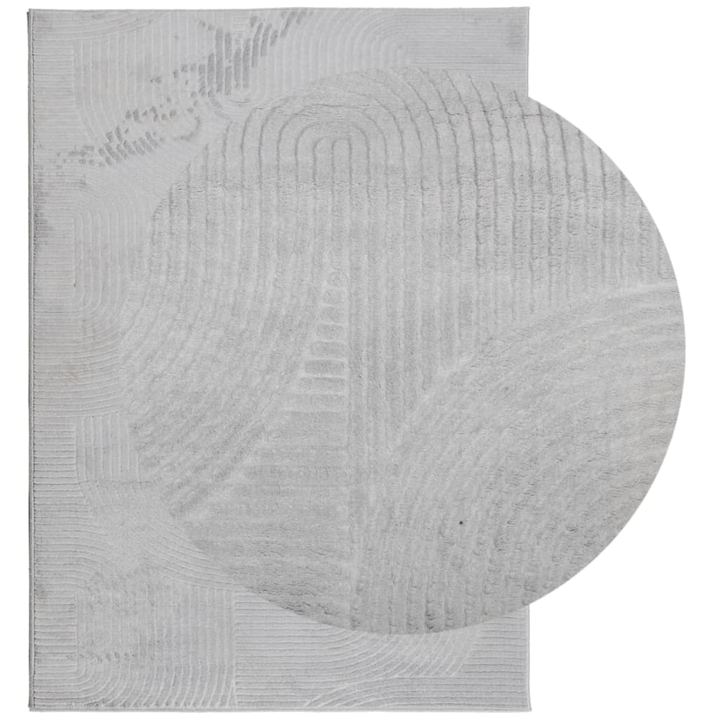 Rug IZA kort luv skandinavisk utseende grå 200x280 cm