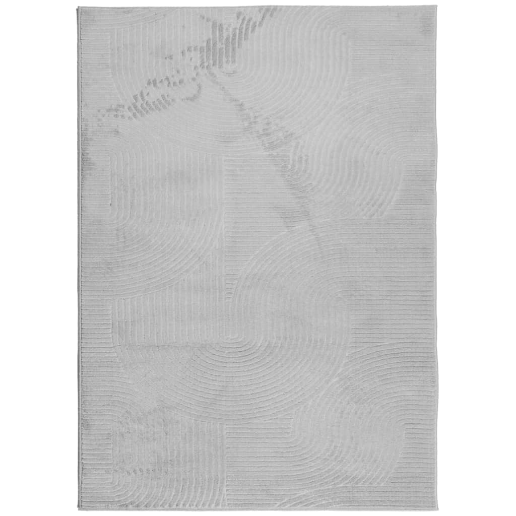 Rug IZA kort luv skandinavisk utseende grå 240x340 cm