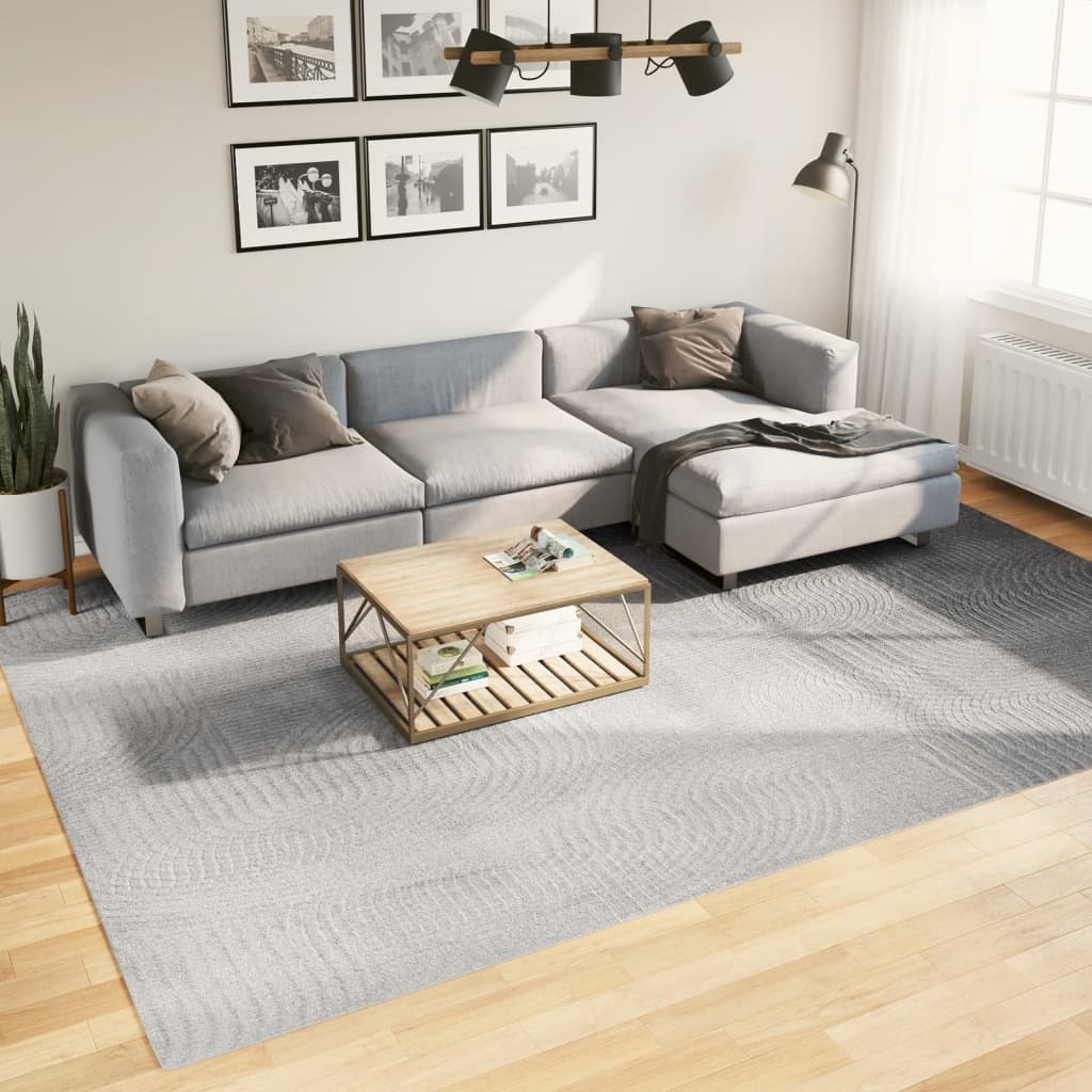 Rug IZA kort luv skandinavisk utseende grå 240x340 cm