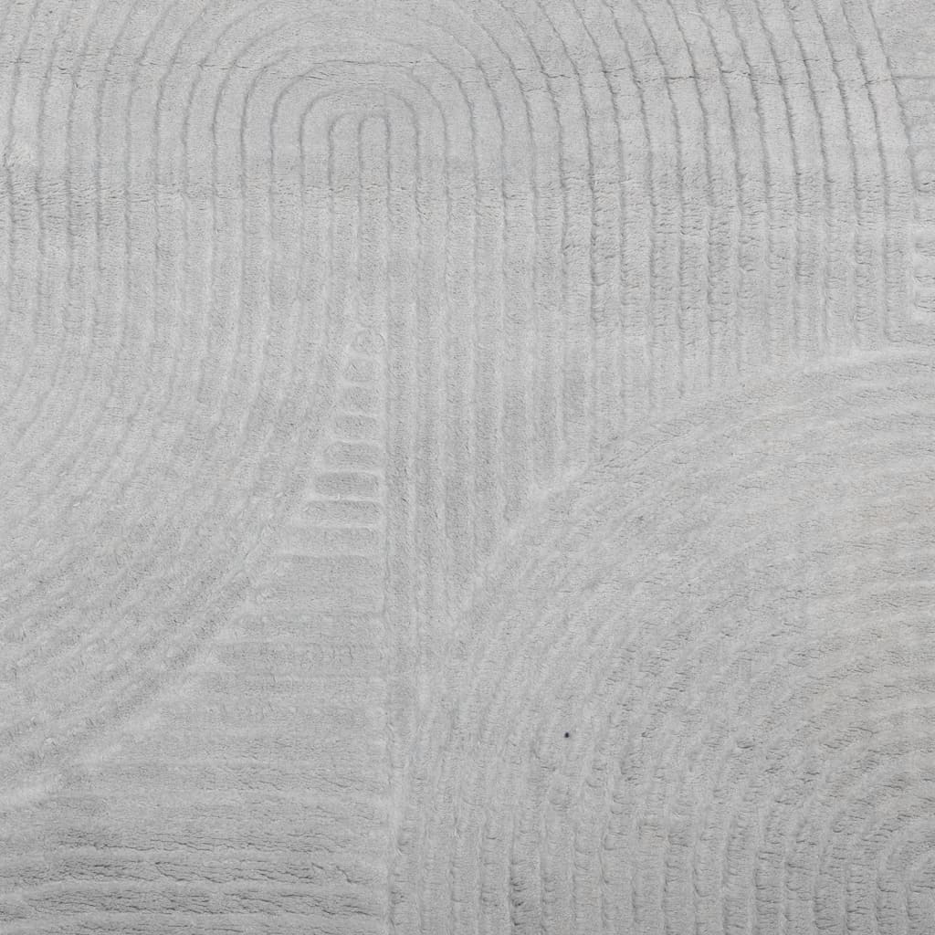 Rug IZA kort luv skandinavisk utseende grå Ø 120 cm