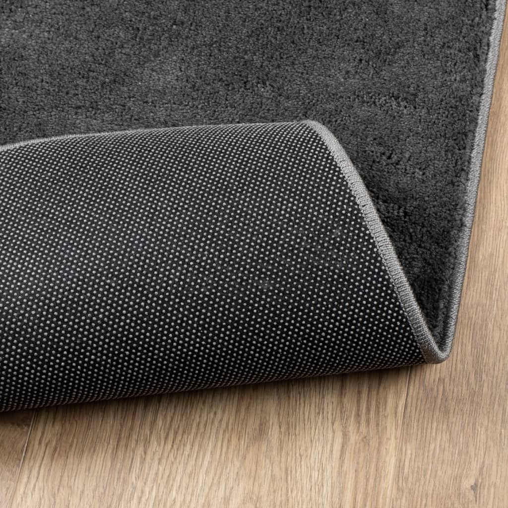 Teppe OVIEDO kort luv antrasitt 200x280 cm