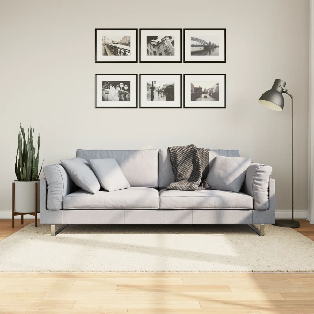 Teppe OVIEDO kort luv beige 140x200 cm