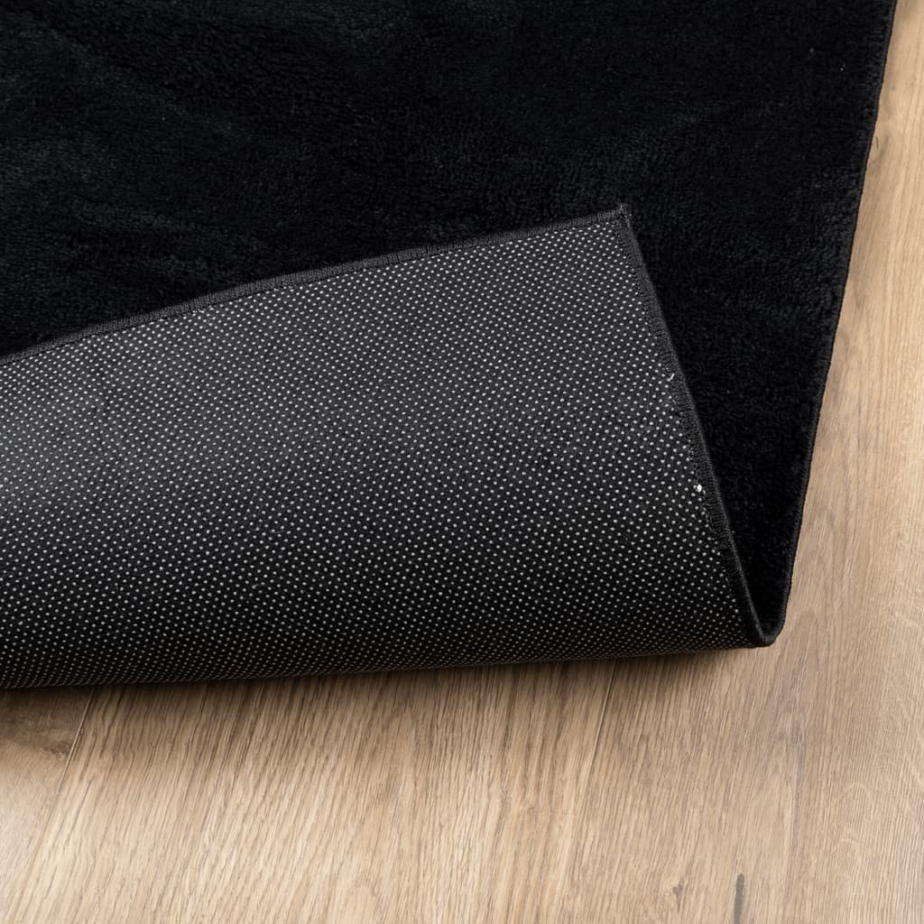 Teppe OVIEDO kort luv svart 200x280 cm