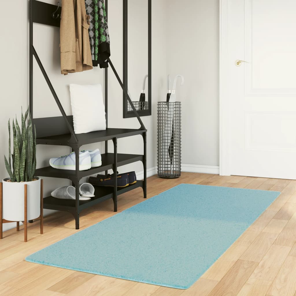 Teppe OVIEDO kort luv grønn 80x200 cm
