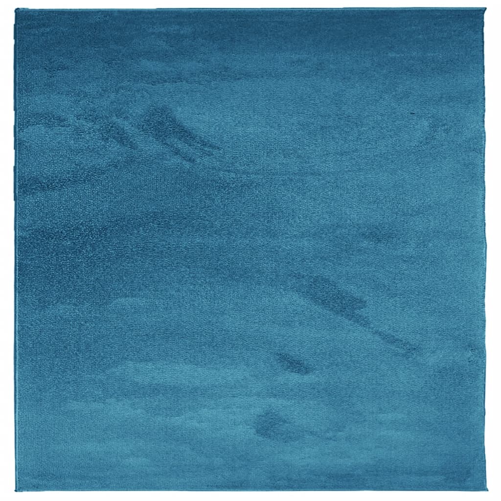 Teppe OVIEDO kort luv turkis 120x120 cm