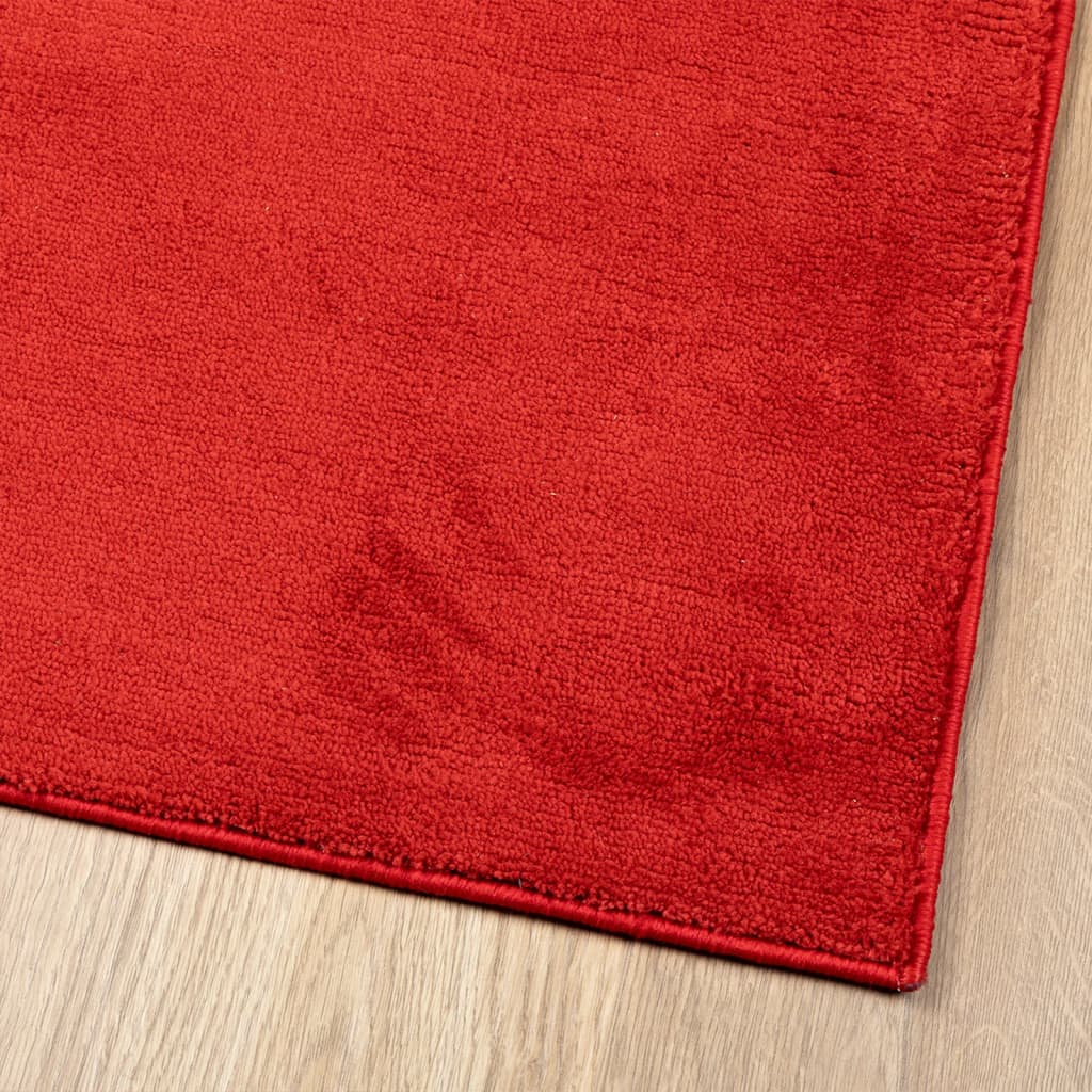 Teppe OVIEDO kort luv rød 160x230 cm
