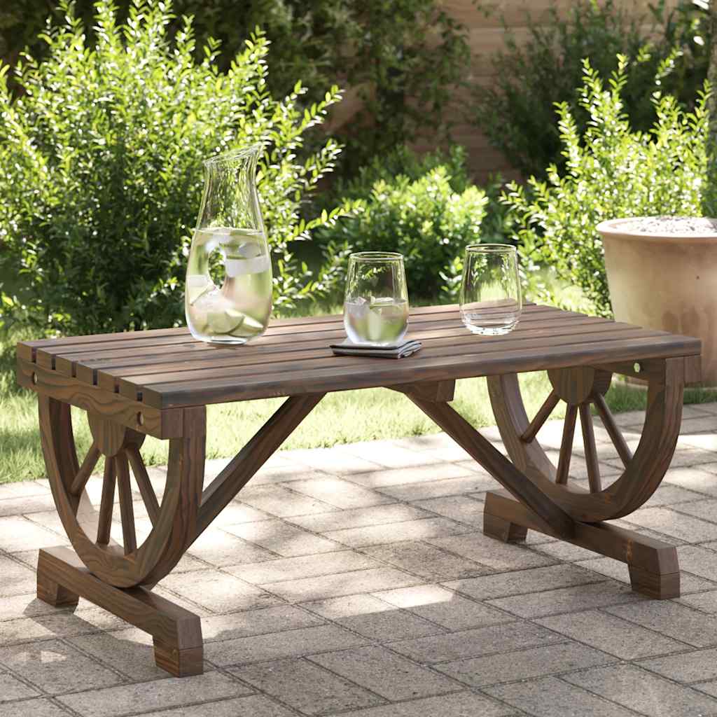 Salongbord for hage 90x50x40 cm heltre gran