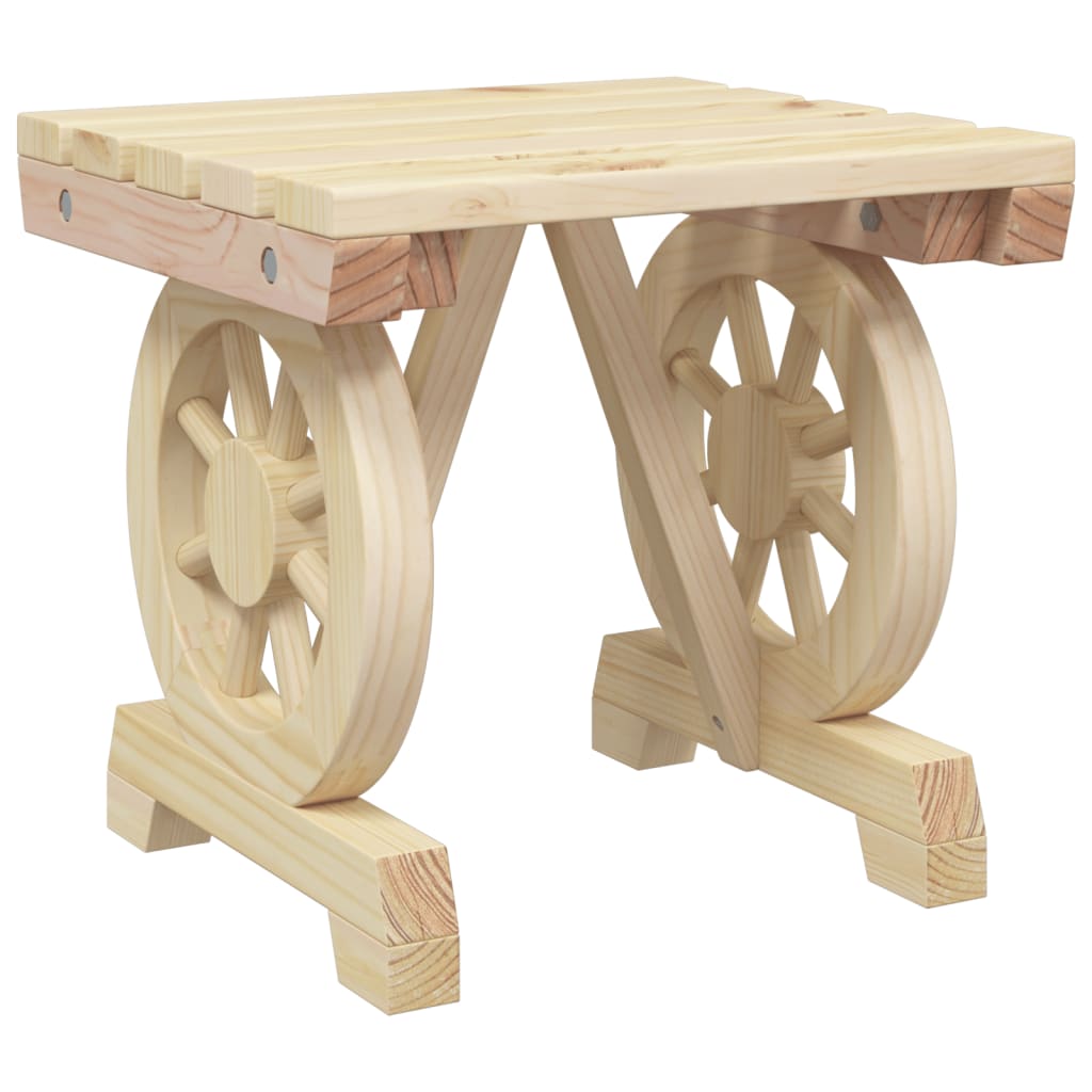 Hagefotskammel 40x36,5x38,5 cm heltre gran